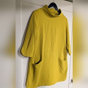 EUC Boden Mustard Yellow A-Line Tunic Dress with Pockets (12)